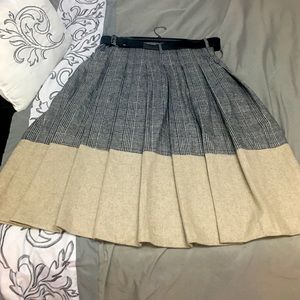 Topshop Unique Midi Skirt - UK Made, Wool Blend